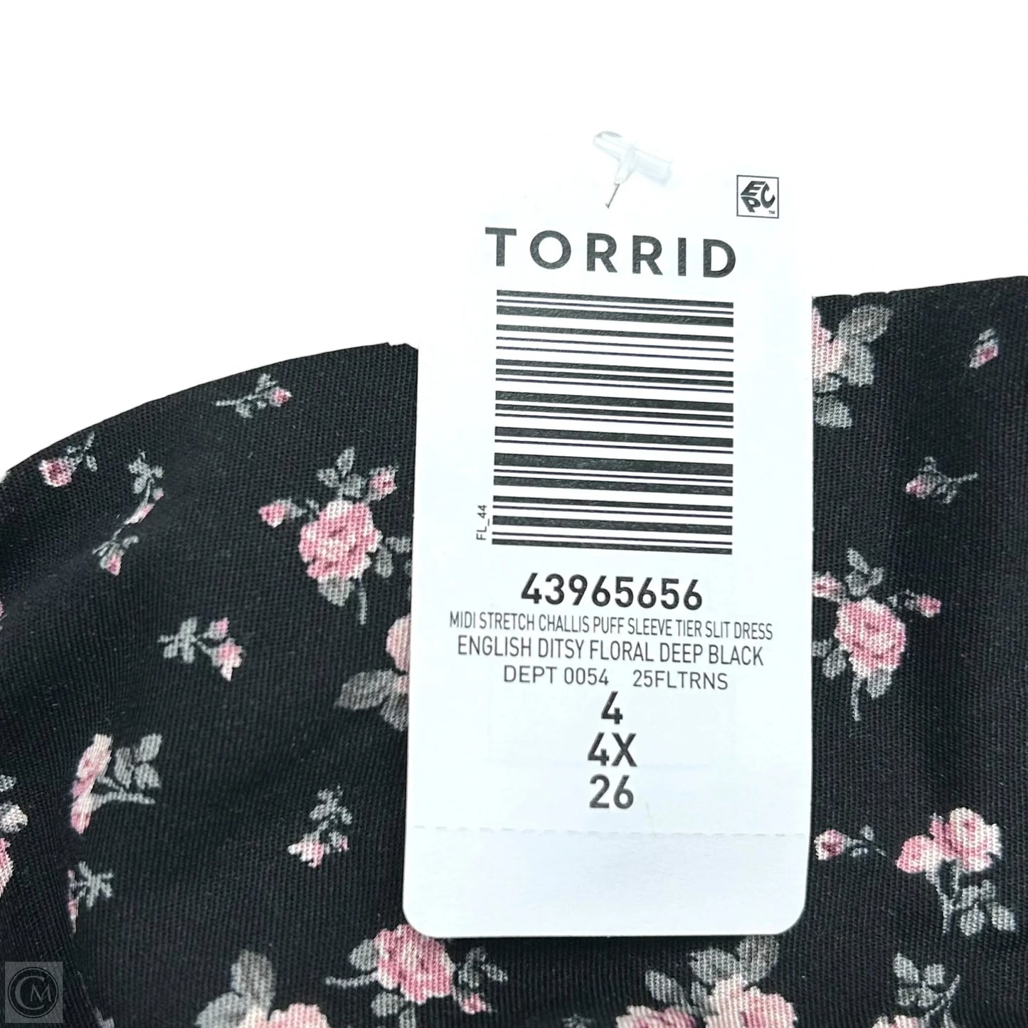 Dress Casual Maxi By Torrid In Black & Pink, Size: 4x