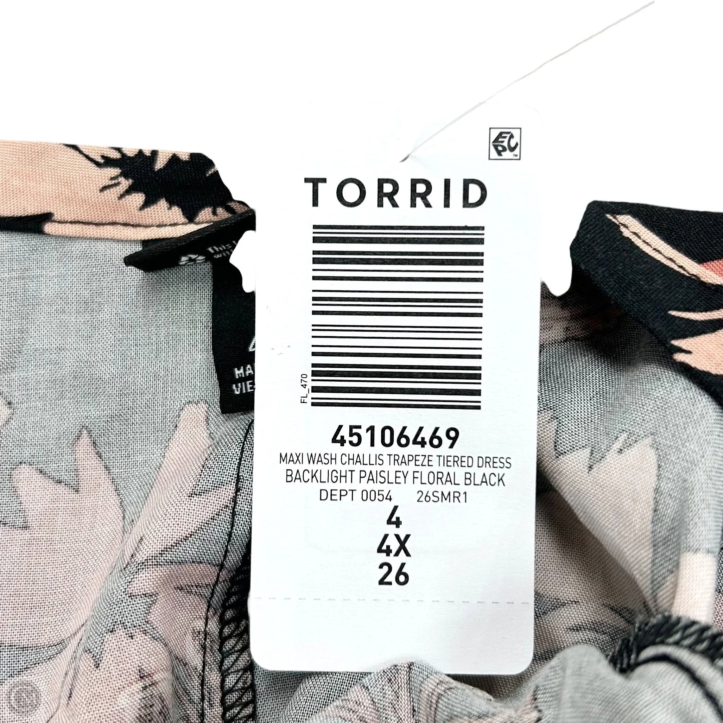 Dress Casual Maxi By Torrid In Floral Print, Size: 4x