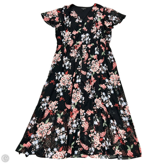Dress Casual Maxi By Lane Bryant In Black & Red, Size: 3x