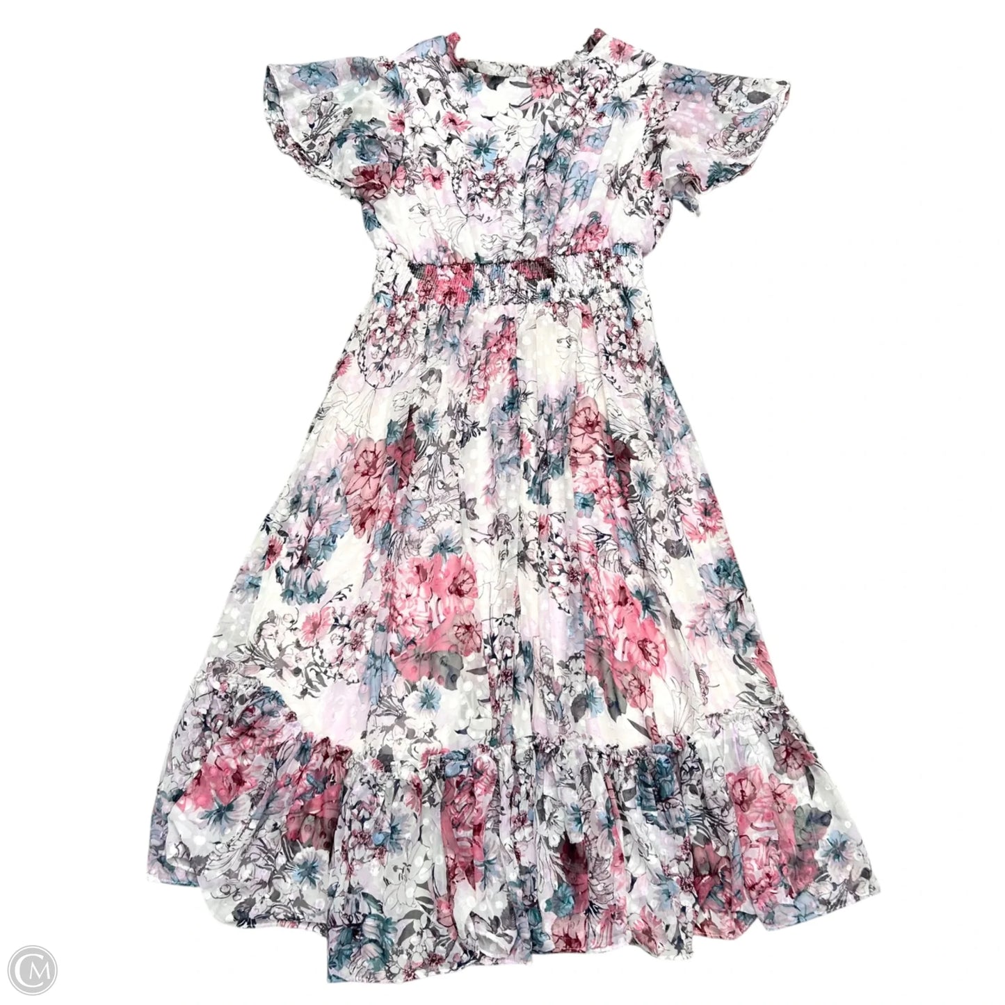 Dress Party Long By Lane Bryant In Purple & White, Size: 3x