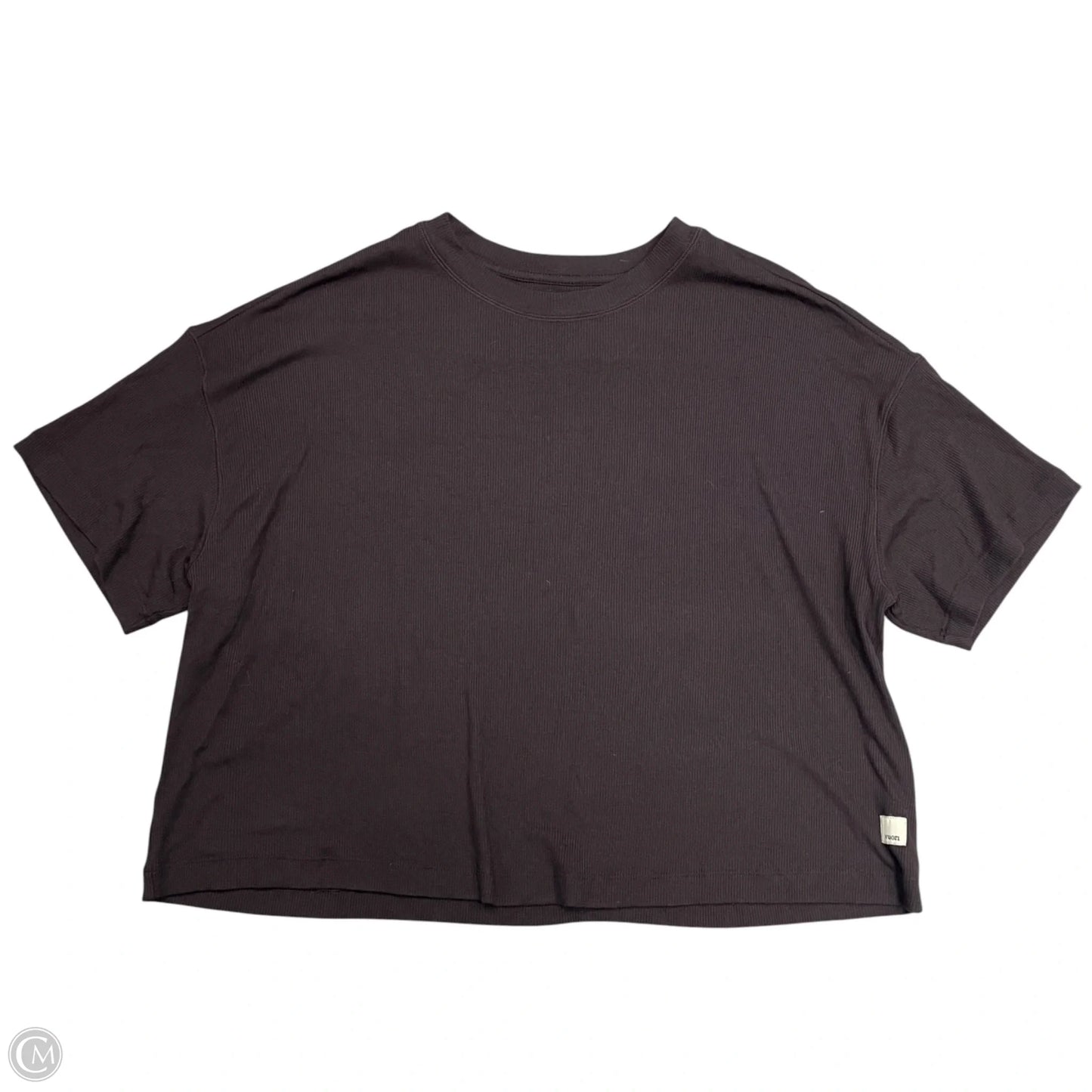 Athletic Top Short Sleeve By Vuori In Maroon, Size: S