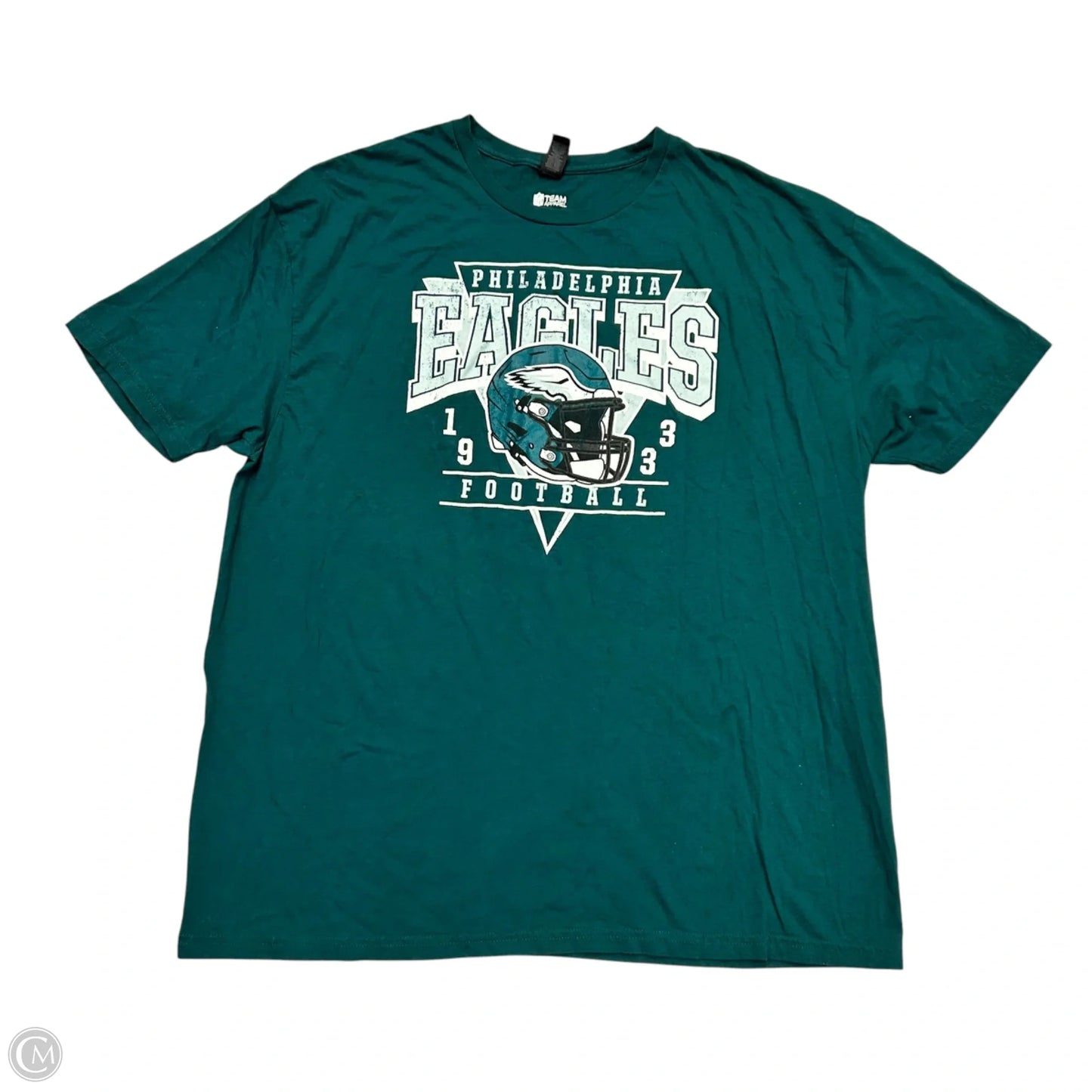 Athletic Top Short Sleeve By Gildan In Green, Size: 2x