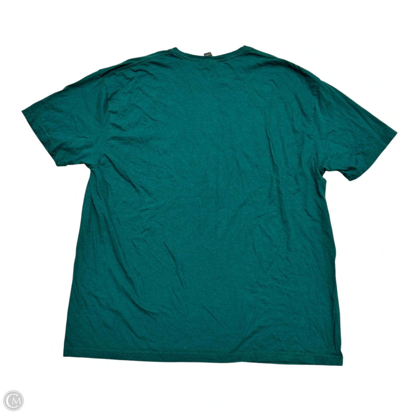 Athletic Top Short Sleeve By Gildan In Green, Size: 2x