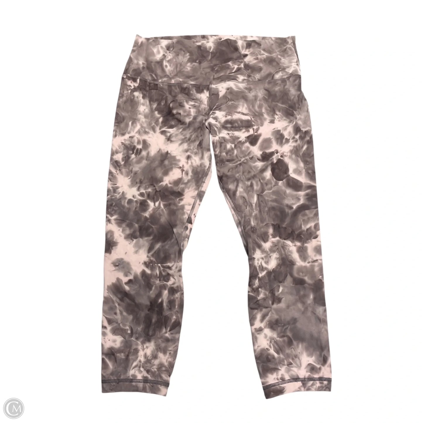 Athletic Leggings By Lululemon In Tie Dye Print, Size: L