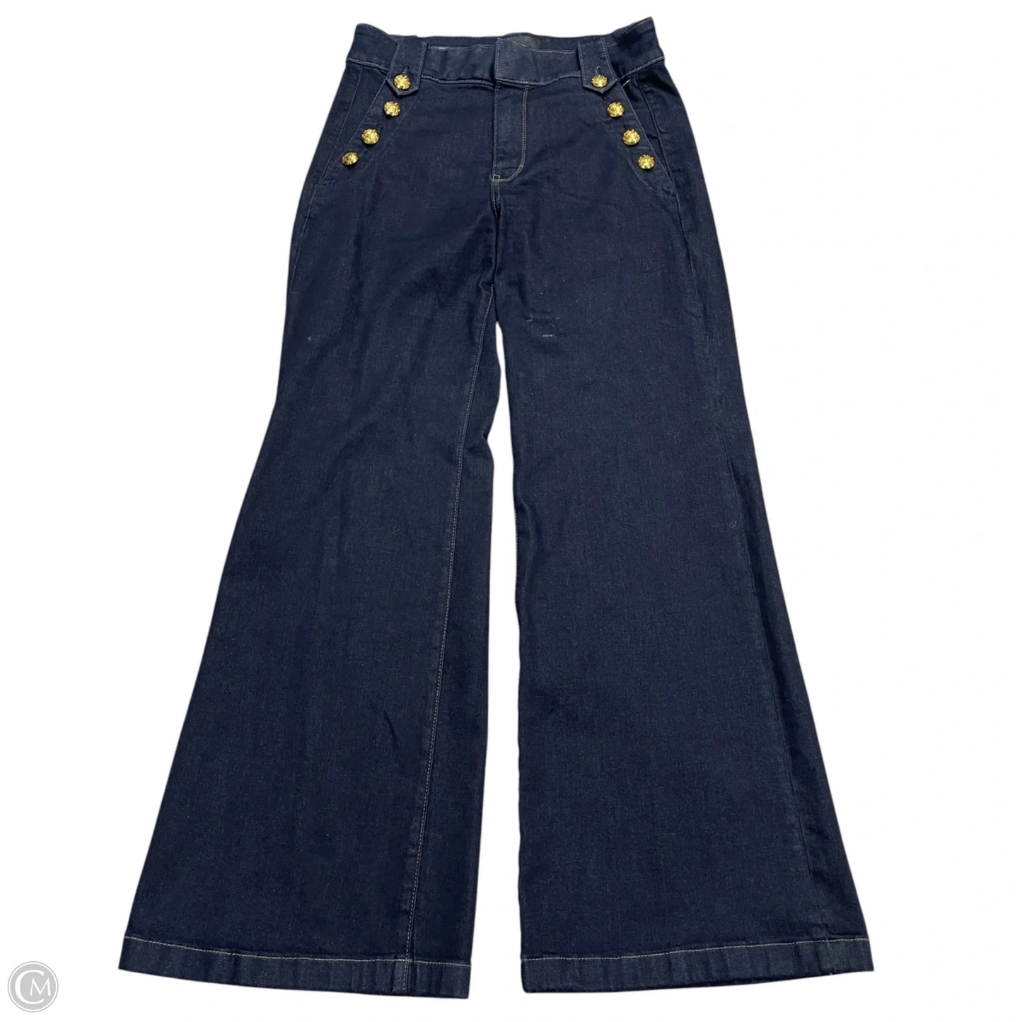 Jeans Wide Leg By White House Black Market In Blue Denim, Size: 10