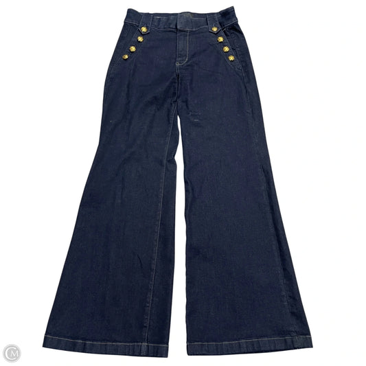 Jeans Wide Leg By White House Black Market In Blue Denim, Size: 10