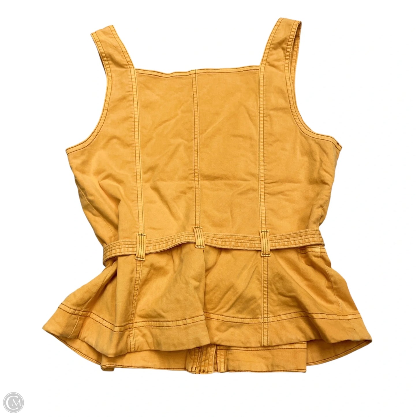 Vest Other By White House Black Market In Yellow Denim, Size: M
