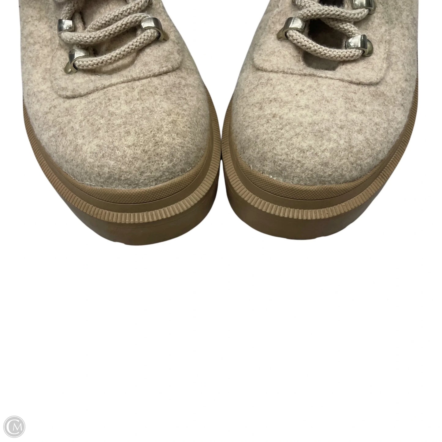Boots Ankle Heels By Anne Klein In Taupe, Size: 9