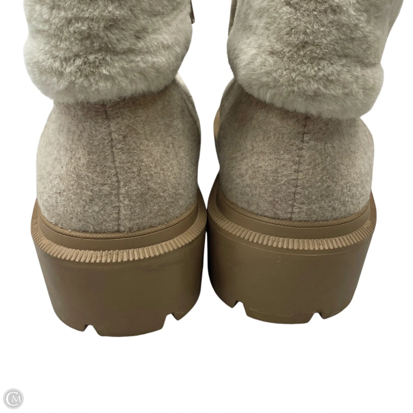 Boots Ankle Heels By Anne Klein In Taupe, Size: 9