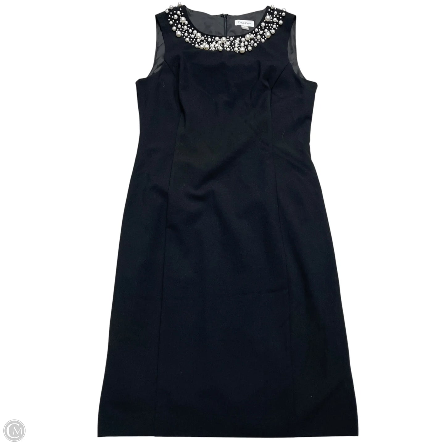 Dress Work By Calvin Klein In Black & White, Size: M
