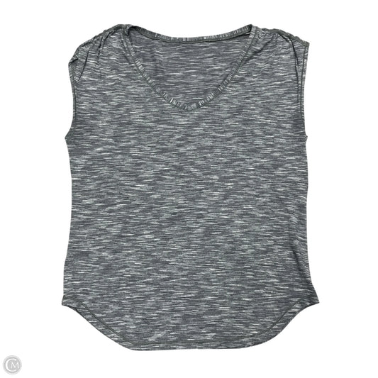 Athletic Top Short Sleeve By Lululemon In Grey, Size: S