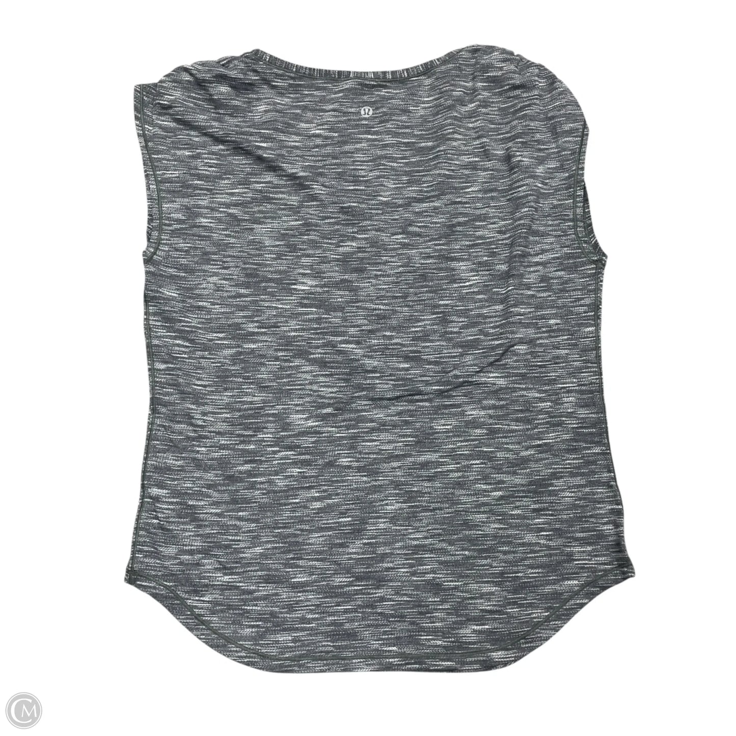 Athletic Top Short Sleeve By Lululemon In Grey, Size: S