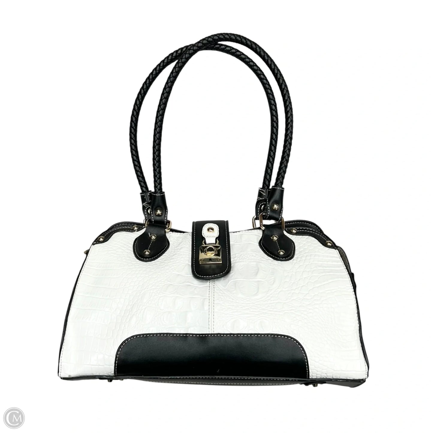 Handbag Leather By Mac, Size: Medium