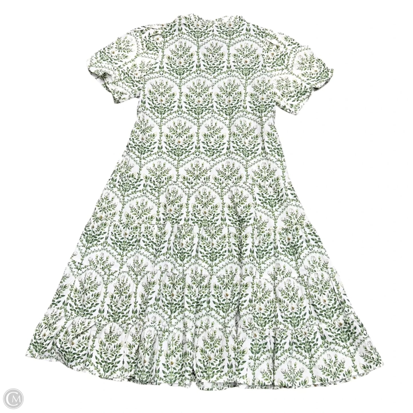 Dress Party Long By H&m In Green & White, Size: Xxl