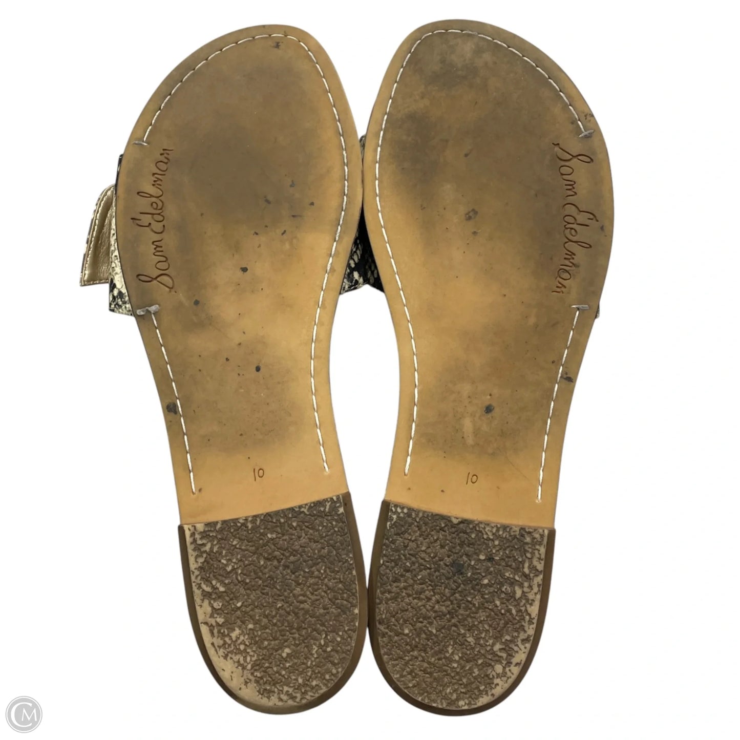 Sandals Flats By Sam Edelman In Snakeskin Print, Size: 10