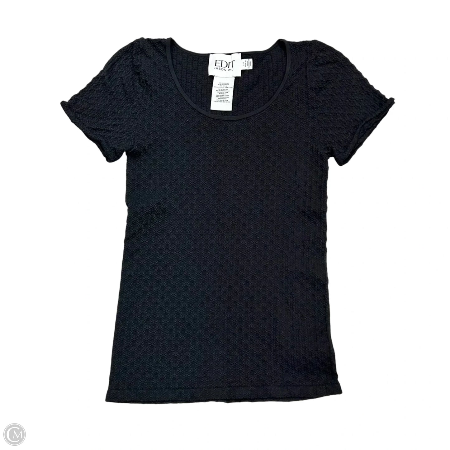 Top Short Sleeve Designer By Jason Wu In Black, Size: L