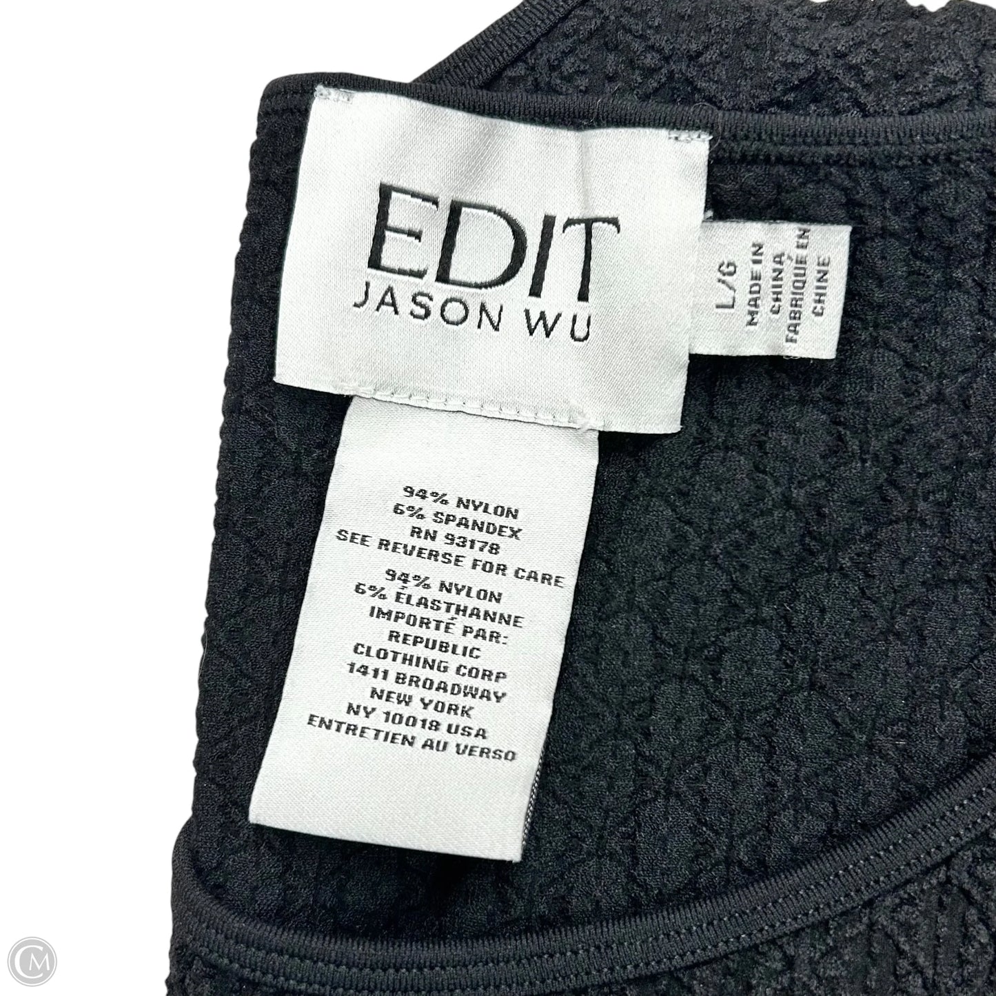 Top Short Sleeve Designer By Jason Wu In Black, Size: L