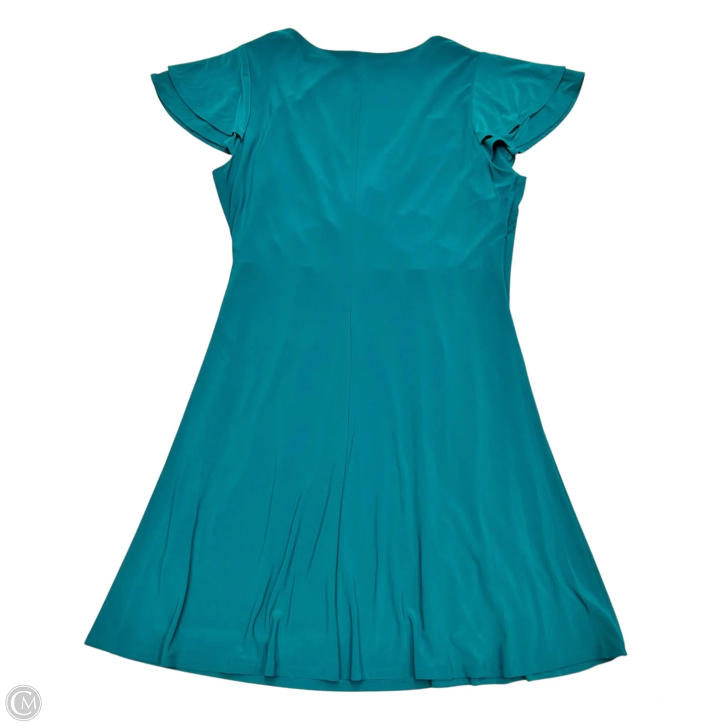Dress Party Midi By Lauren By Ralph Lauren In Teal, Size: Xl