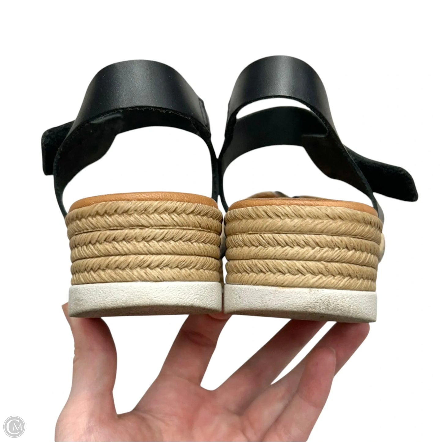 Sandals Heels Platform By Lunita In Black & Brown, Size: 5.5