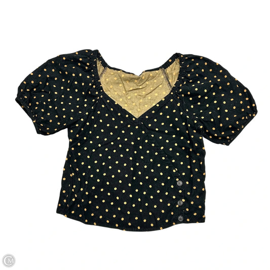 Top Short Sleeve By Madewell In Black & Brown, Size: Xs