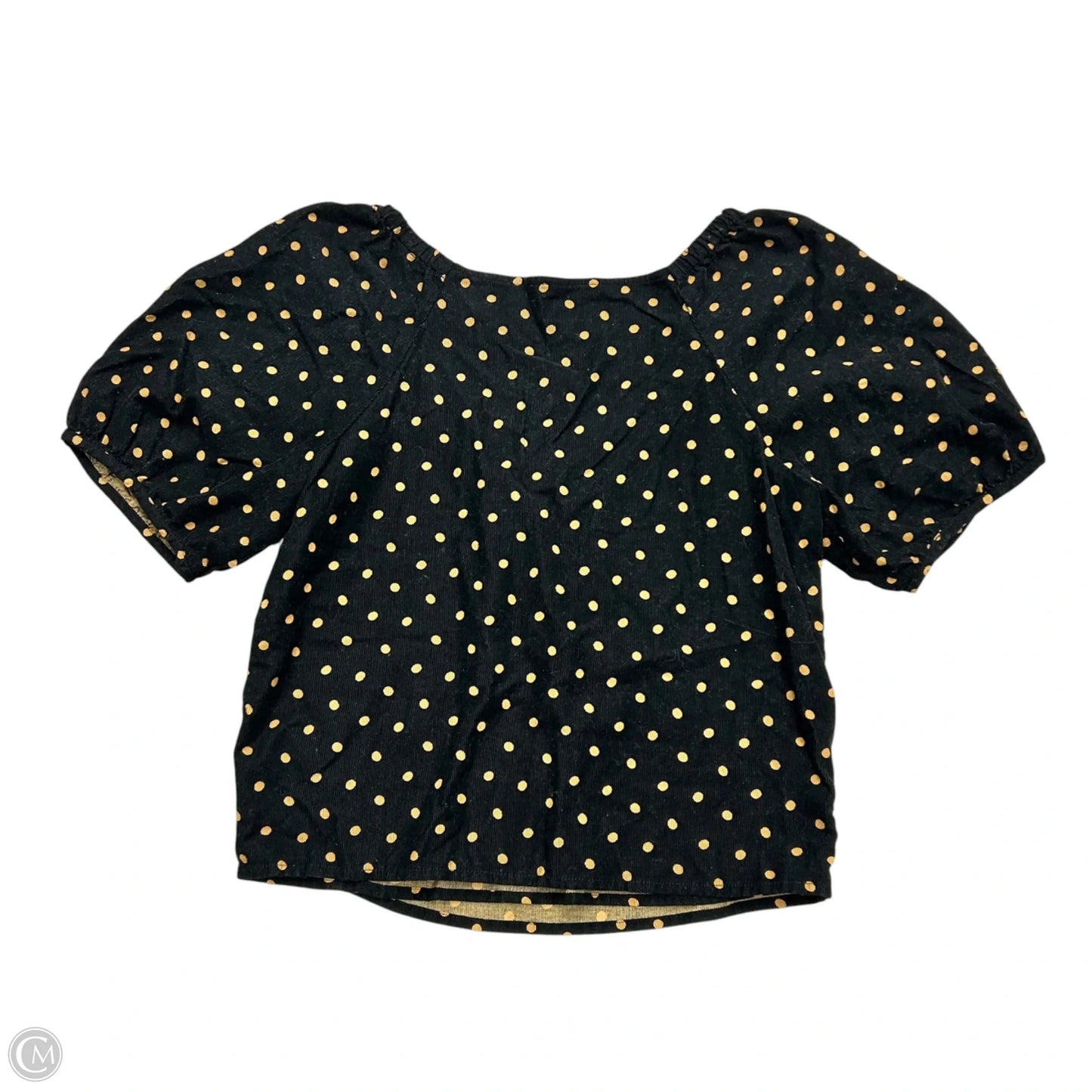 Top Short Sleeve By Madewell In Black & Brown, Size: Xs