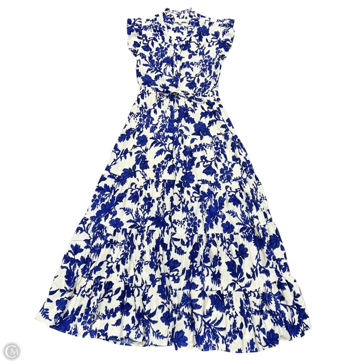Dress Party Long By Pinch In Blue & White, Size: M