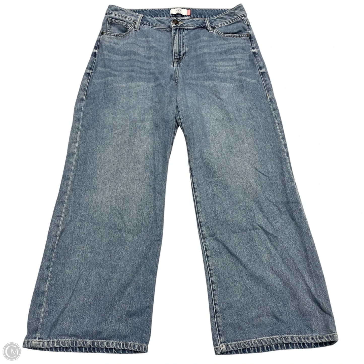 Jeans Wide Leg By Cabi In Blue Denim, Size: 8