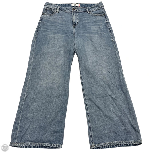 Jeans Wide Leg By Cabi In Blue Denim, Size: 8