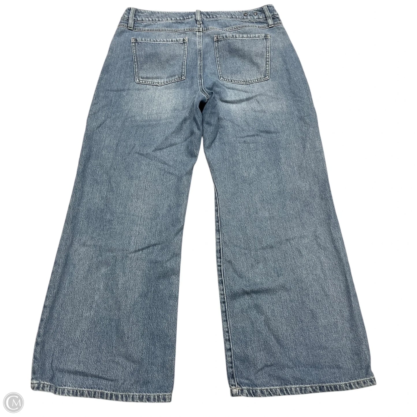 Jeans Wide Leg By Cabi In Blue Denim, Size: 8
