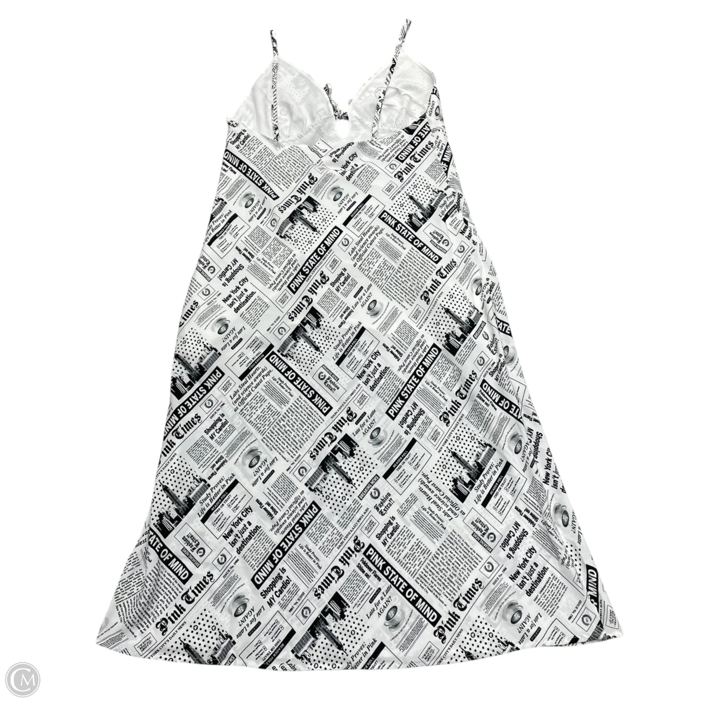 Dress Casual Midi By Pink In Black & White, Size: L