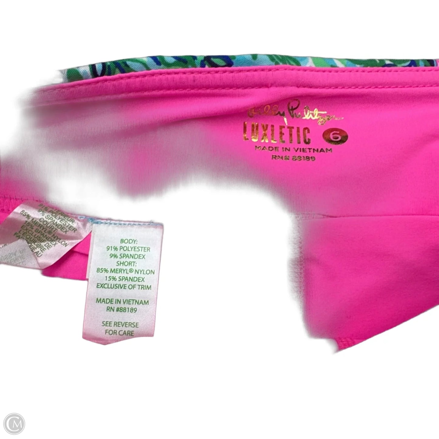 Skort Designer By Lilly Pulitzer In Blue & Green, Size: 6