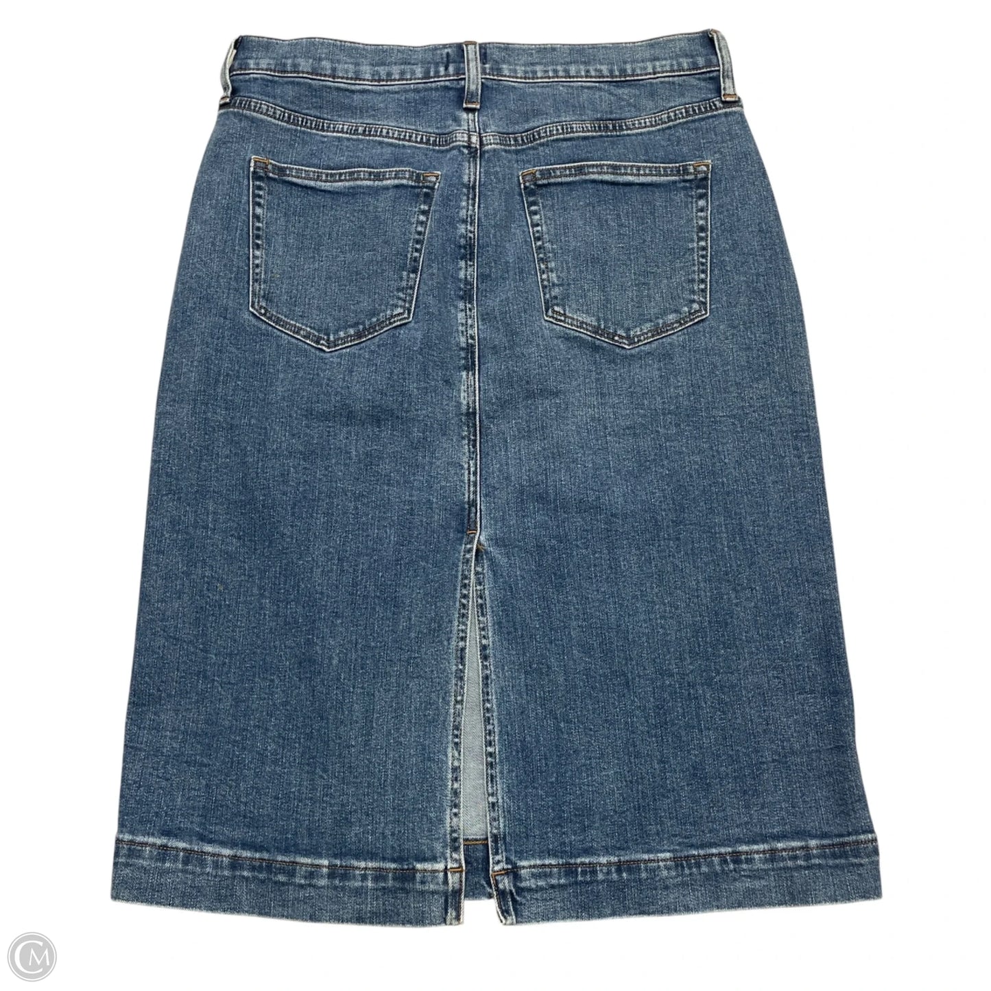 Skirt Midi By J. Crew In Blue Denim, Size: 8