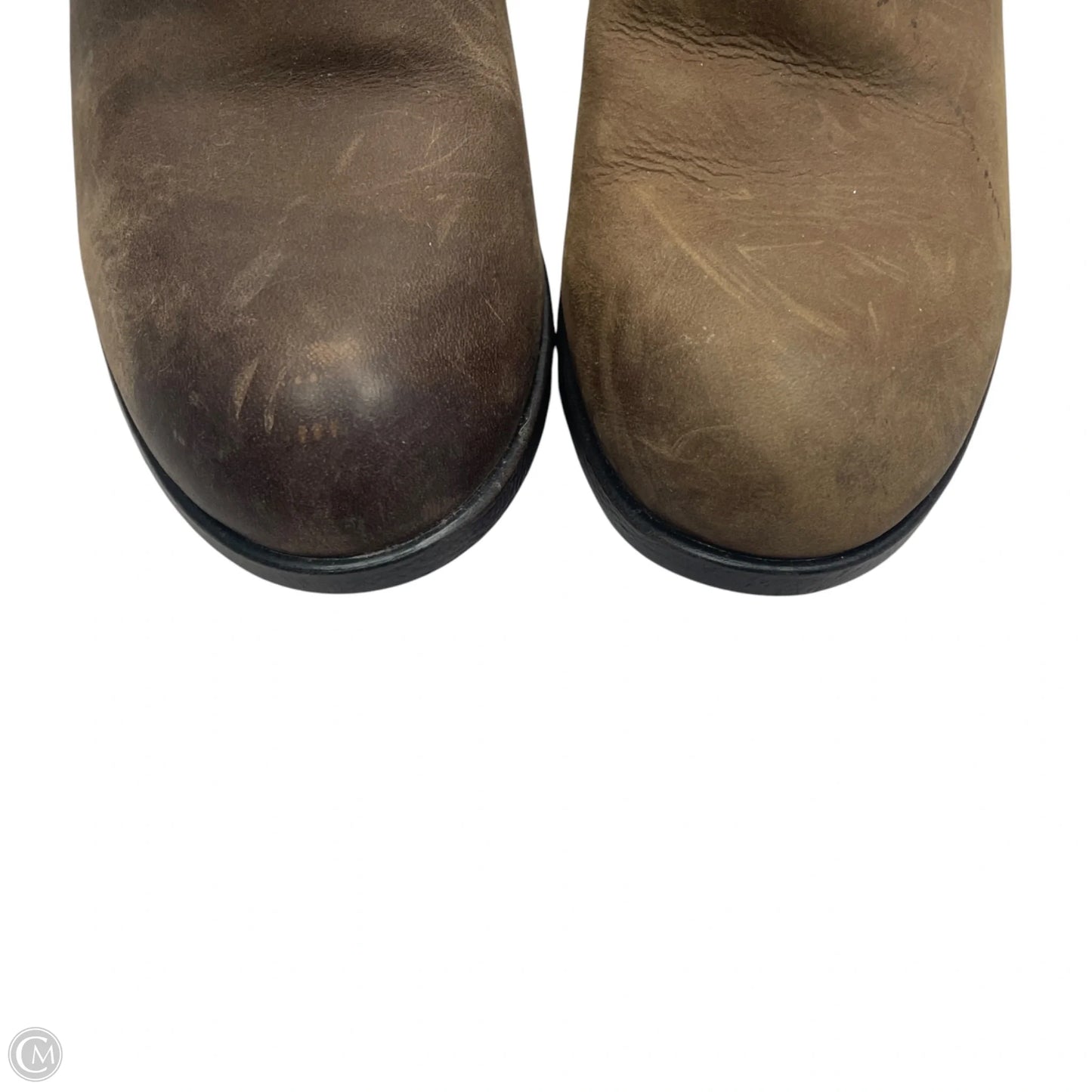 Boots Ankle Heels By Boc In Brown, Size: 7