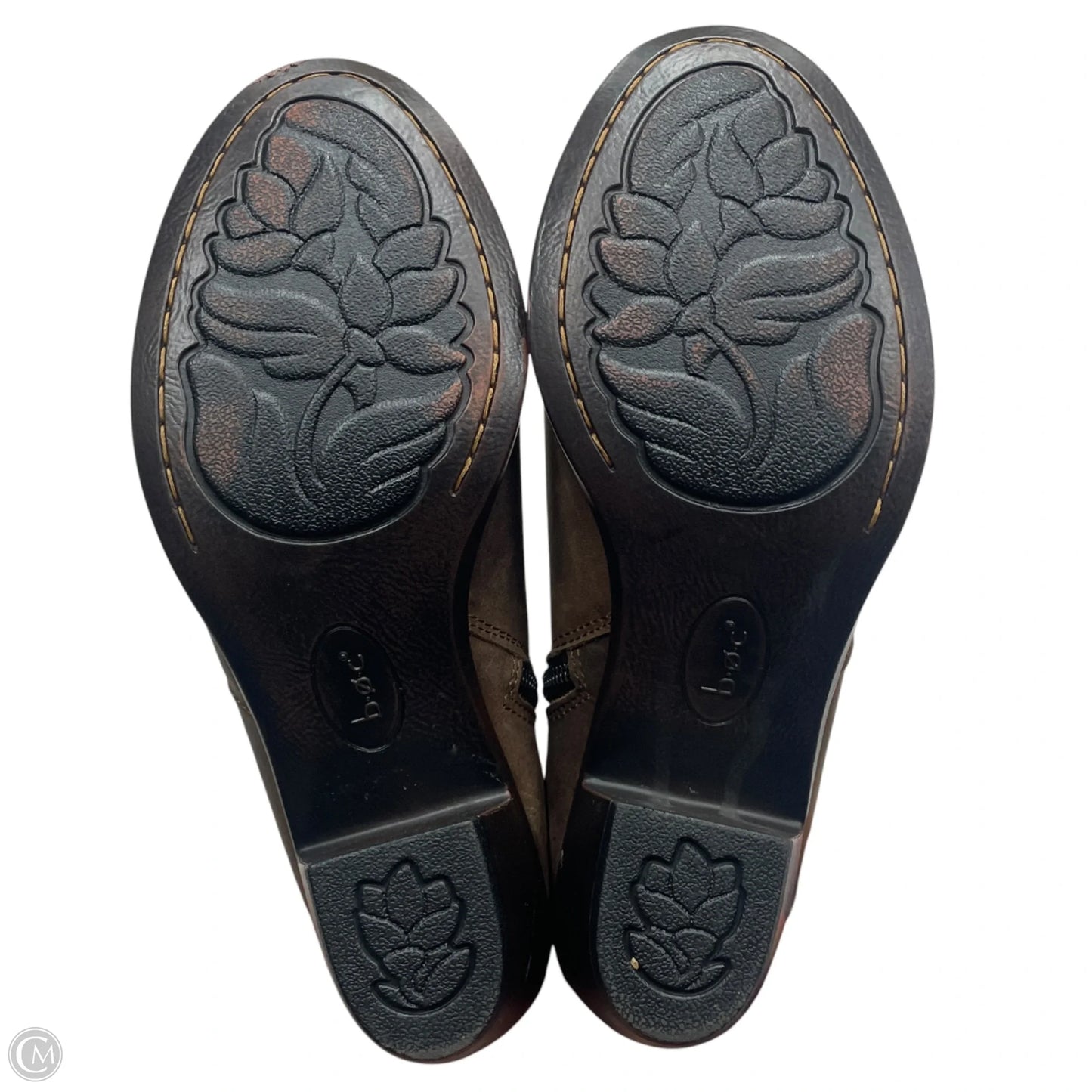 Boots Ankle Heels By Boc In Brown, Size: 7