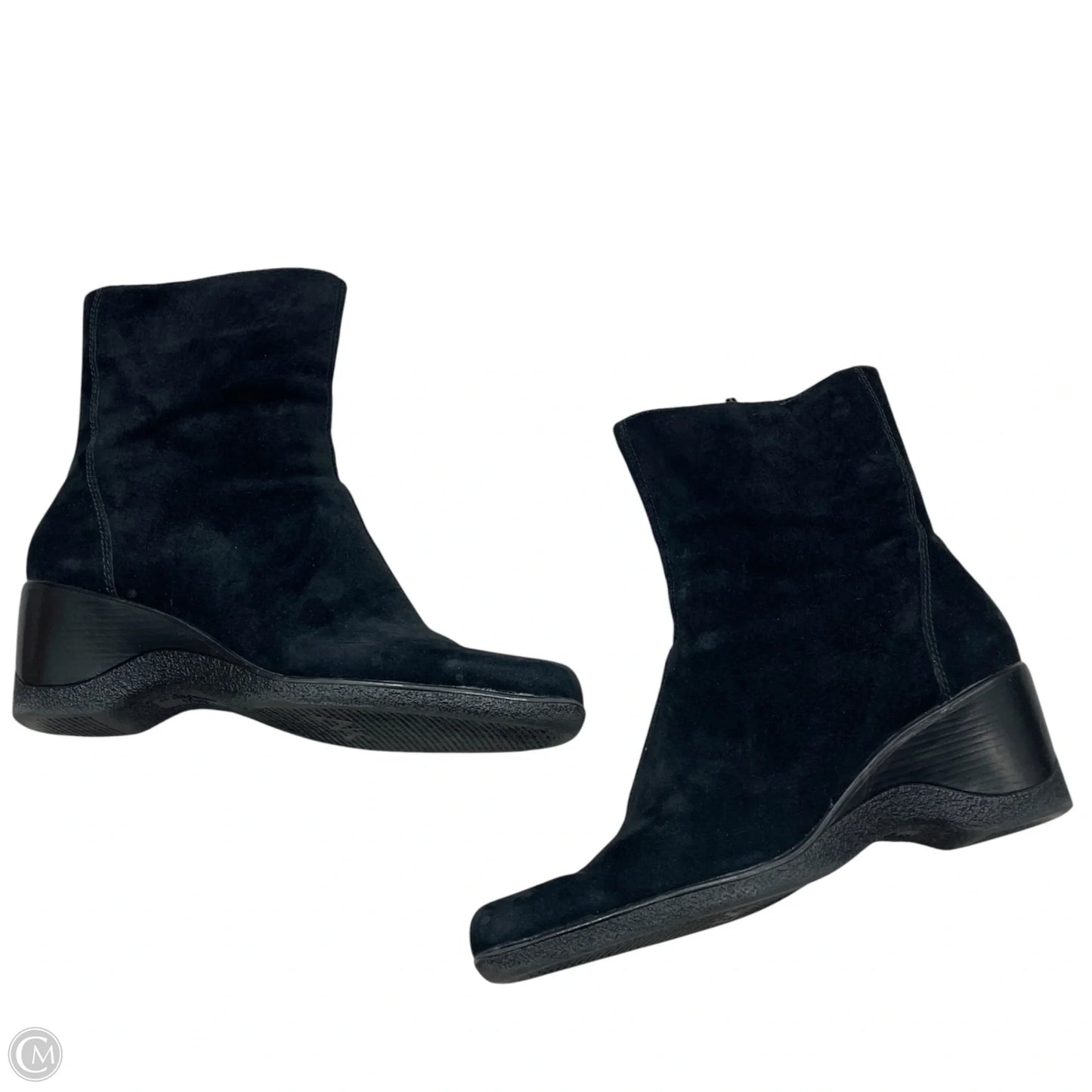 Boots Leather By Anne Klein In Black, Size: 10.5
