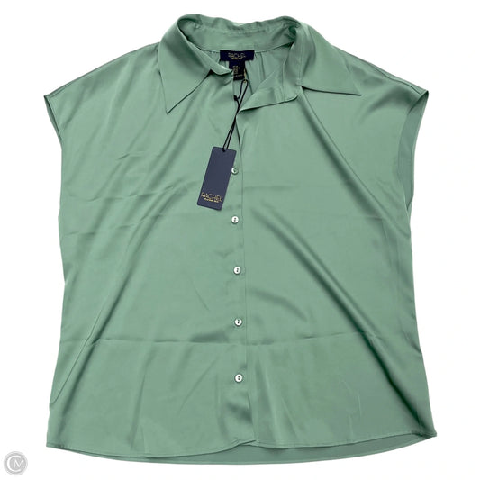 Blouse Short Sleeve By Rachel Zoe In Green, Size: M