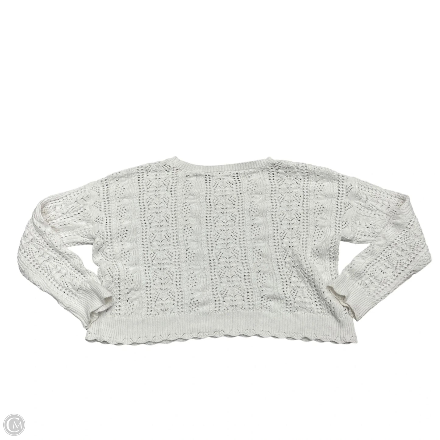 Sweater By Lucky Brand In White, Size: Xl