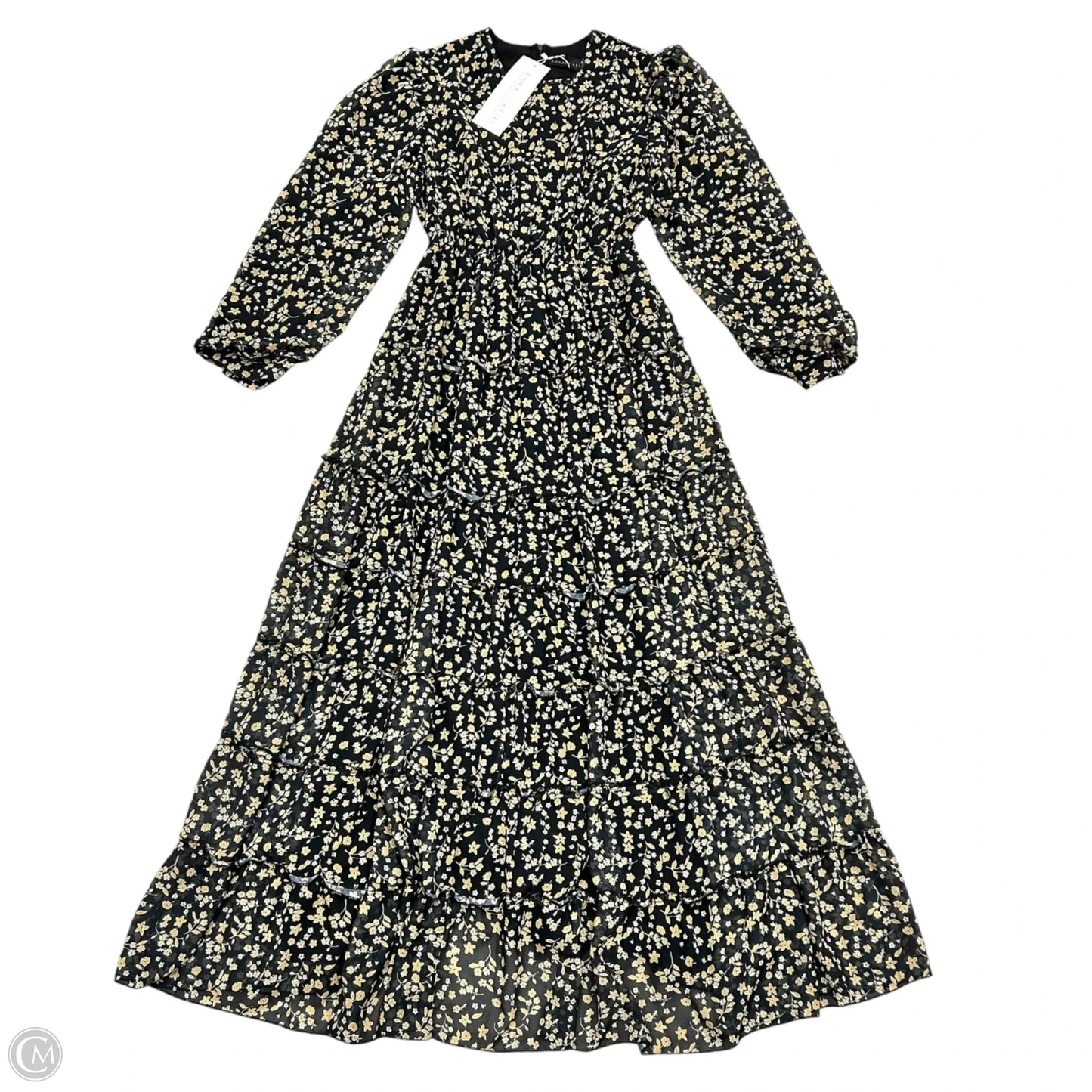 Dress Party Long By Annahhariri In Black & Yellow, Size: L