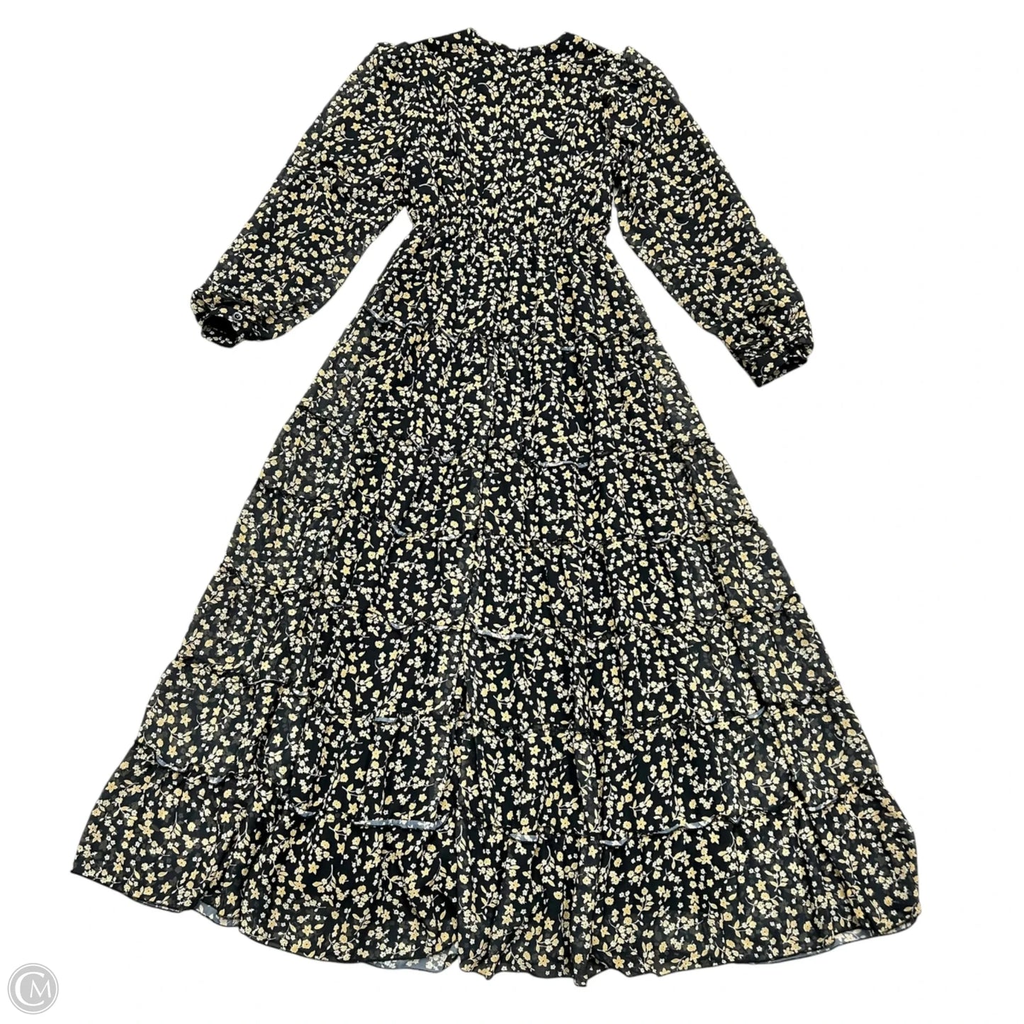 Dress Party Long By Annahhariri In Black & Yellow, Size: L