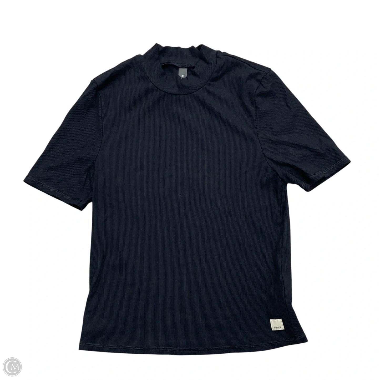 Athletic Top Short Sleeve By Vuori In Black, Size: M