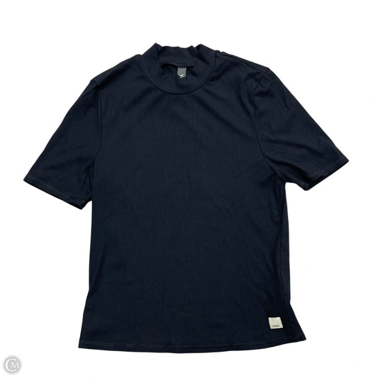 Athletic Top Short Sleeve By Vuori In Black, Size: M