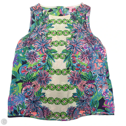 Tank Top Designer By Lilly Pulitzer In Blue & Green, Size: S
