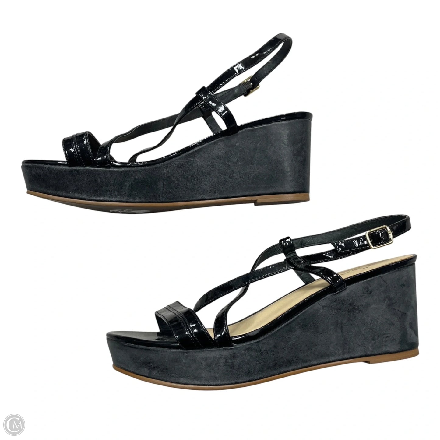 Sandals Designer By Kate Spade In Black, Size: 7.5