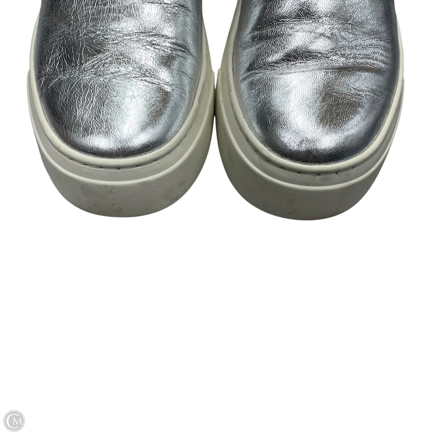 Shoes Designer By Tory Burch In Silver, Size: 7