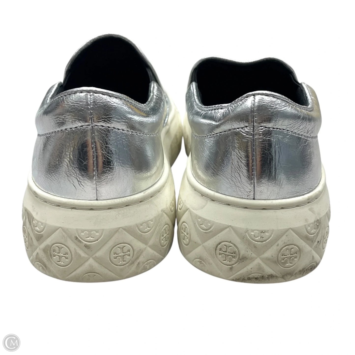 Shoes Designer By Tory Burch In Silver, Size: 7