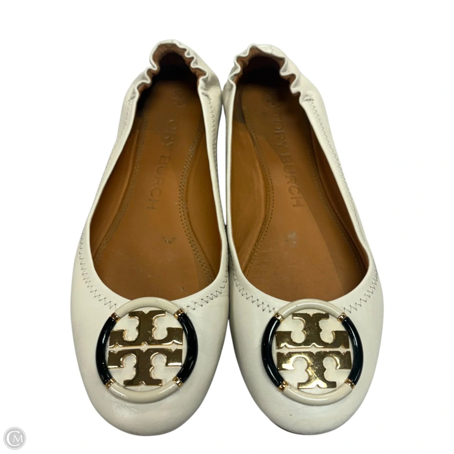 Shoes Designer By Tory Burch In Ivory, Size: 7