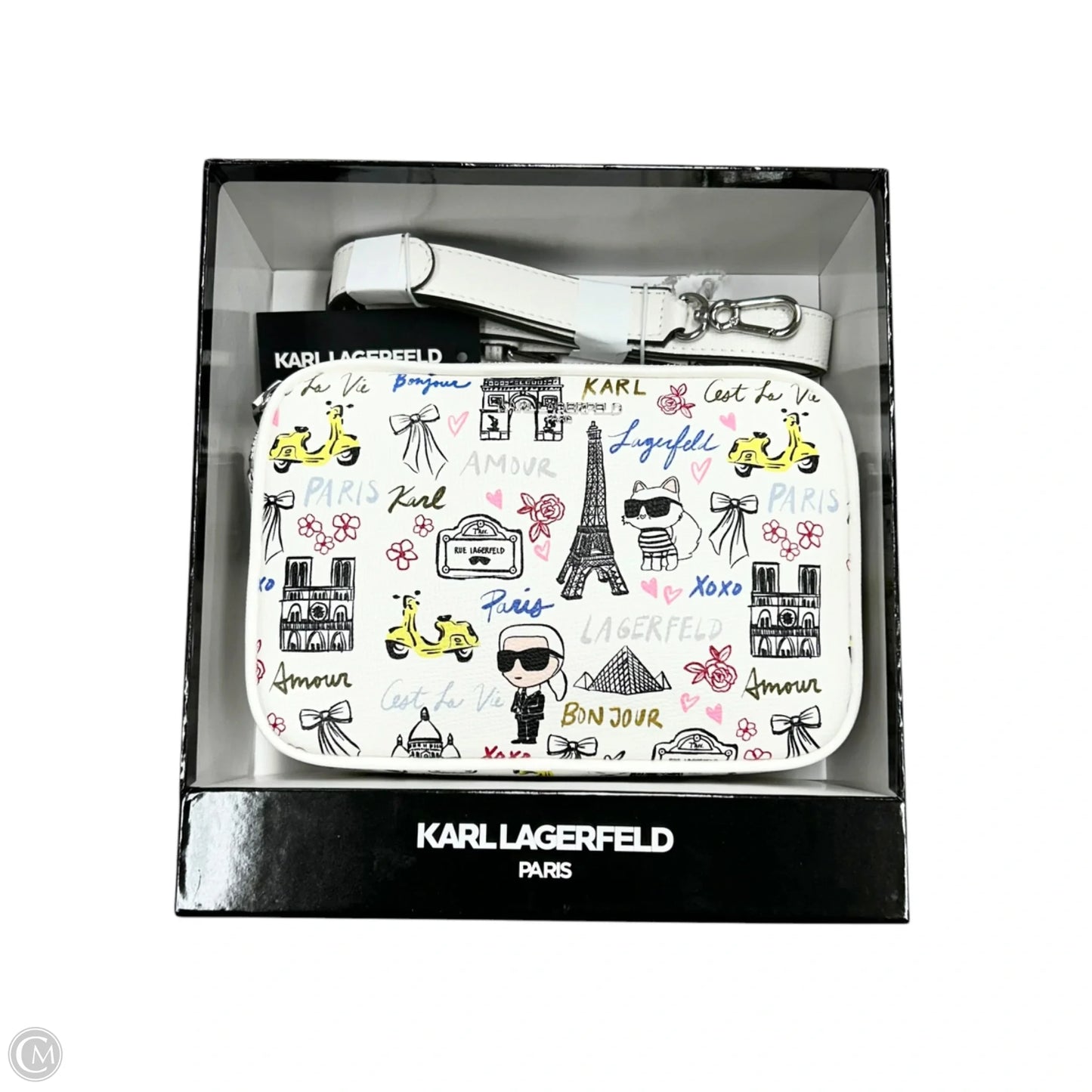 Crossbody Designer By Karl Lagerfeld, Size: Small