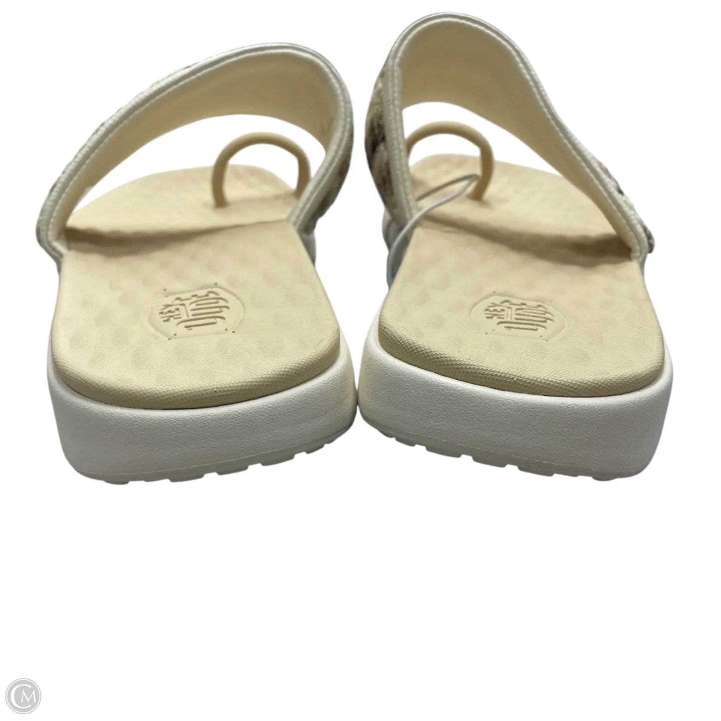 Sandals Flats By Hey Dude In Cream, Size: 10