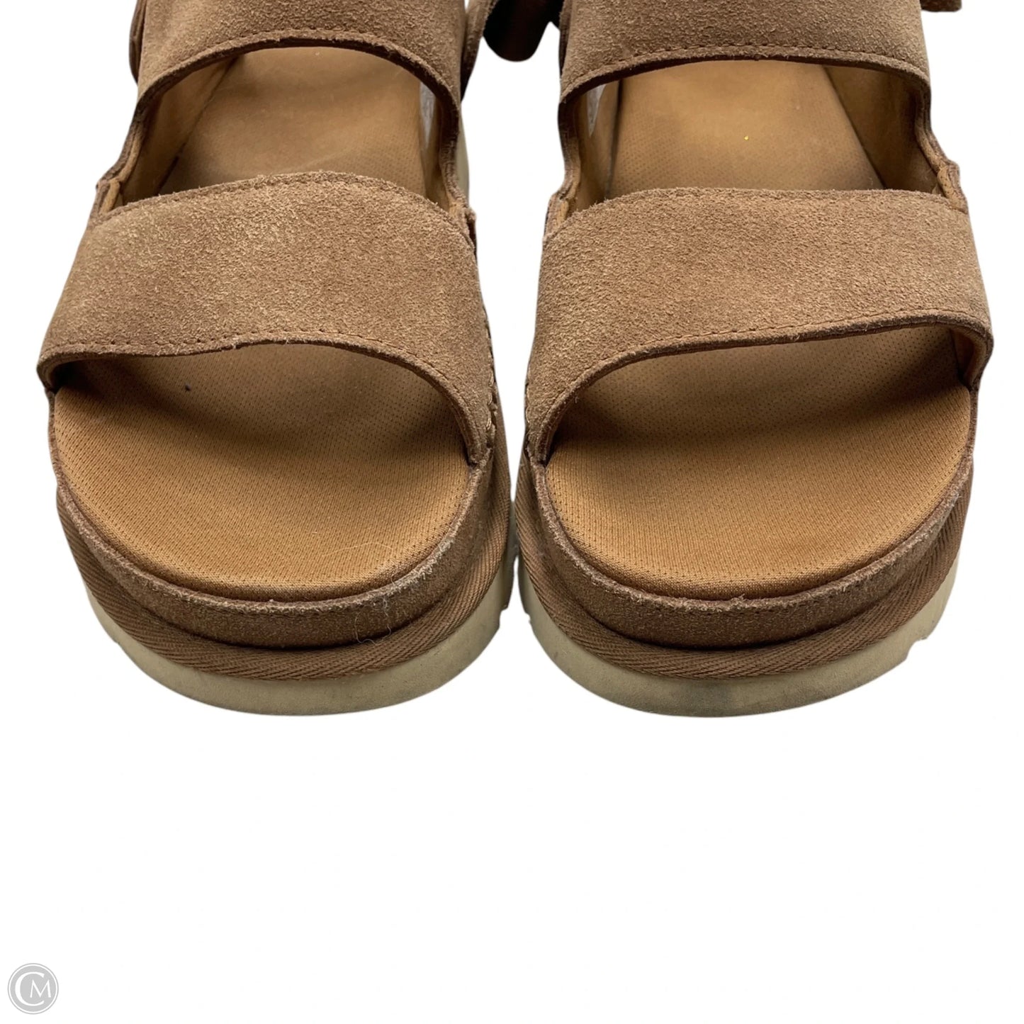 Sandals Designer By Ugg In Brown, Size: 9.5