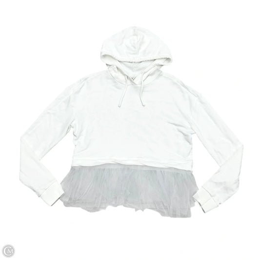 Sweatshirt Hoodie By Pilcro In White, Size: S
